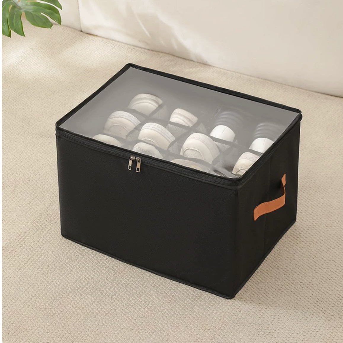 Storage Shoe Box Fabric Foldable Shoe Compartment Storage Box Dust-Proof and Moisture-Proof Large-Capacity Storage Box