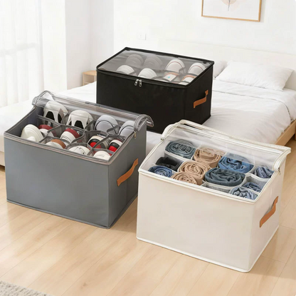 Storage Shoe Box Fabric Foldable Shoe Compartment Storage Box Dust-Proof and Moisture-Proof Large-Capacity Storage Box